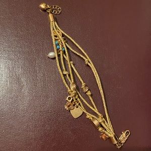 Juicy Couture Gold Dangle Bracelet